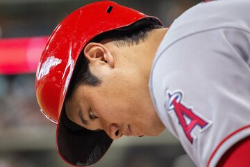 スタメンから外れた大谷（ロイター＝USA　TODAY　Sports）