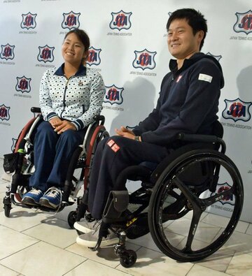  優勝が期待される上地㊧と国枝