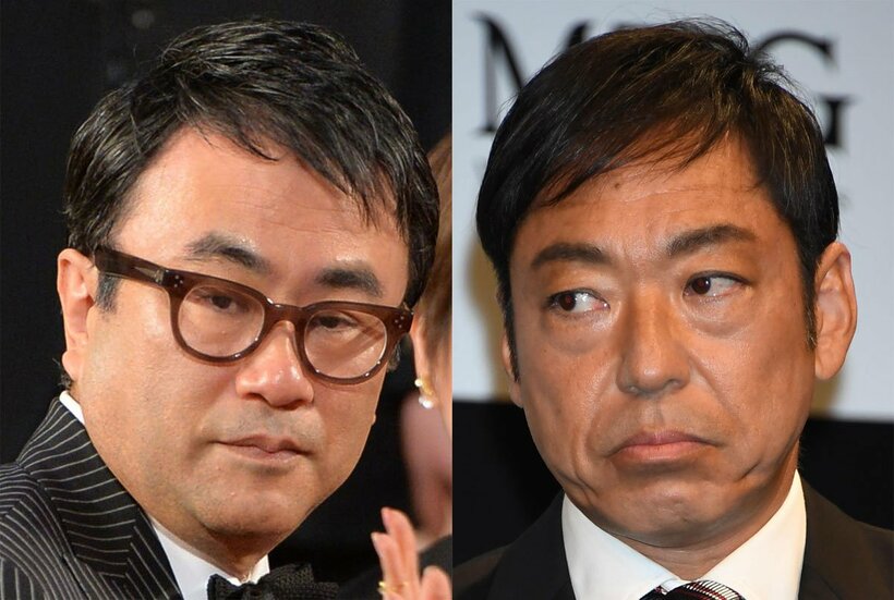  左から三谷幸喜、香川照之（東スポWeb）