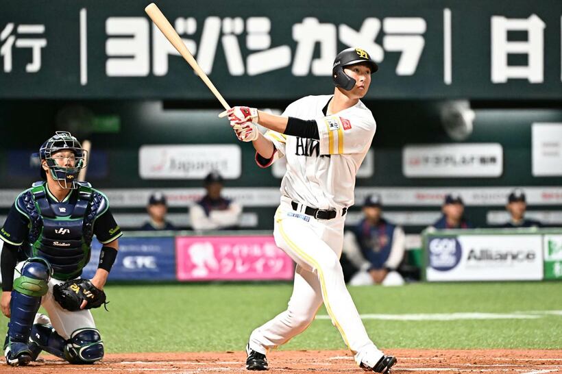 先制ソロを放った秋広優人