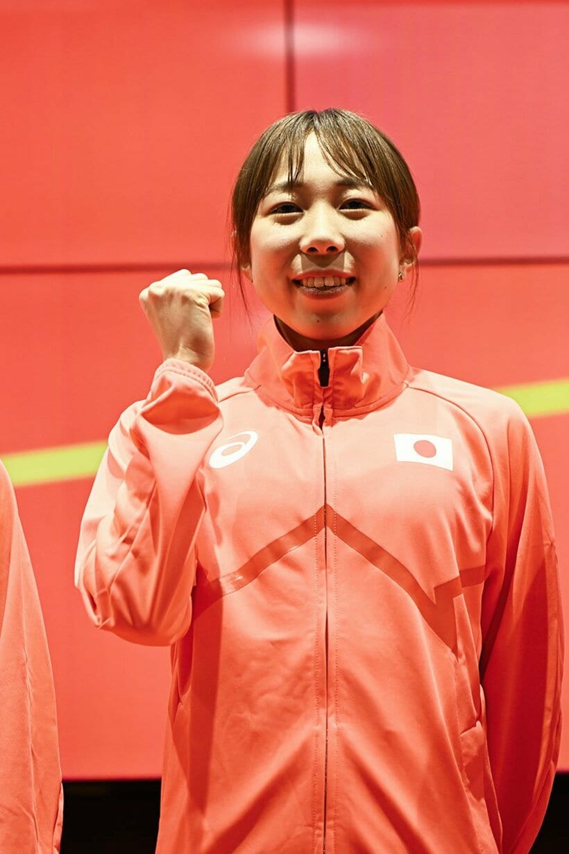 会見に出席した鈴木優花（提供：日本陸連／フォート・キシモト）