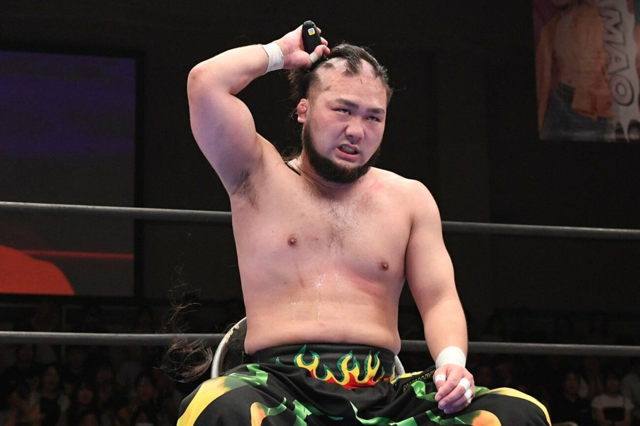 岡谷英樹に敗れ髪の毛を剃る石田有輝