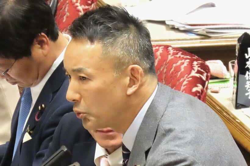 れいわ新選組の山本太郎代表