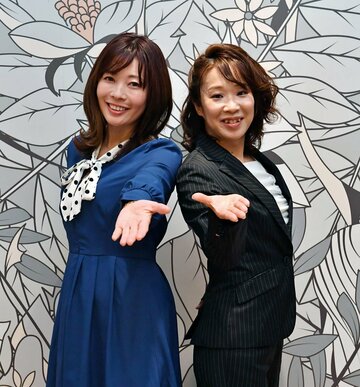  ２０周年を迎えたぺぺ。右がＭｅｇｕｍｉ、左がＭａｎａｍｉ