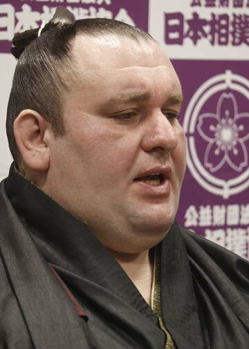  オンラインで引退会見を行った臥牙丸