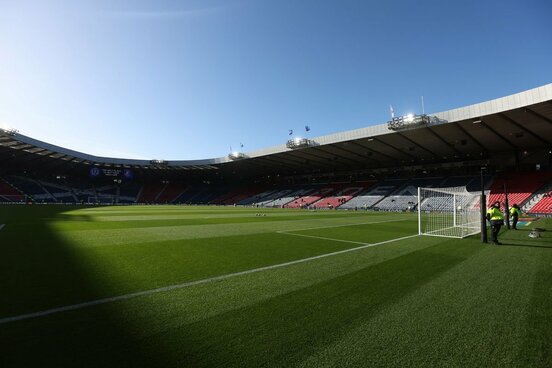 スコットランド戦が行われるグラスゴーのスタジアム（ロイター）