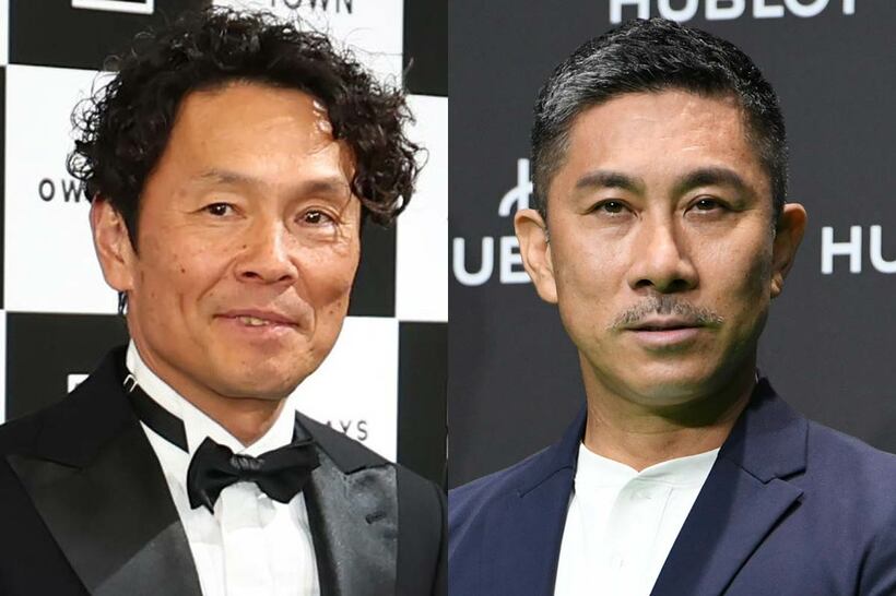 福田正博氏（左）と前園真聖氏