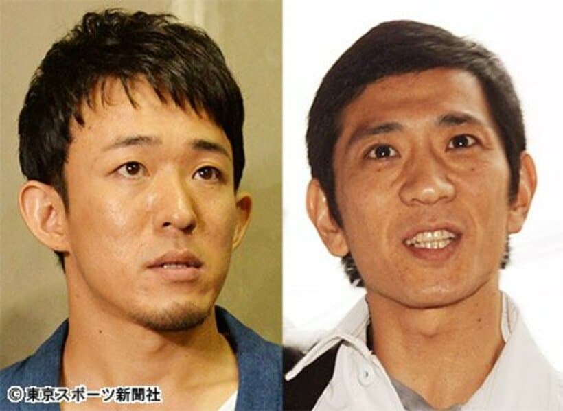 ファンキー加藤（左）と「アンタッチャブル」柴田