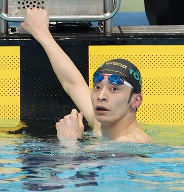  優勝した入江陵介（代表撮影）