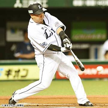  ６回に左前打を放った山川
