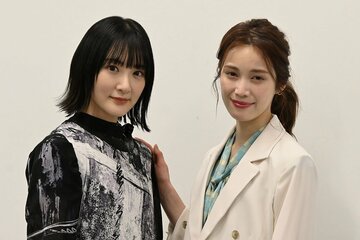 ドラマ「社内処刑人」の取材会に参加した生駒里奈（左）と中村ゆりか