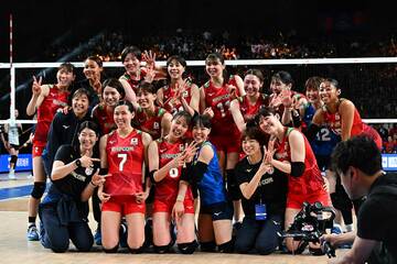 日本女子は１２日に韓国を下した