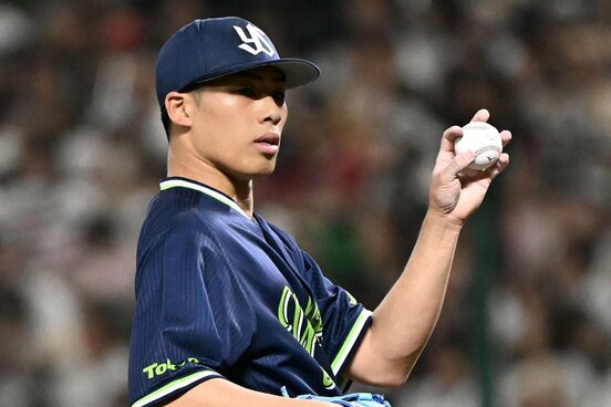 11勝目をあげたヤクルト・山野