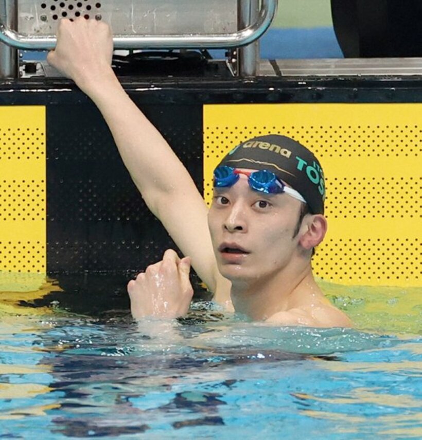  優勝した入江陵介（代表撮影）