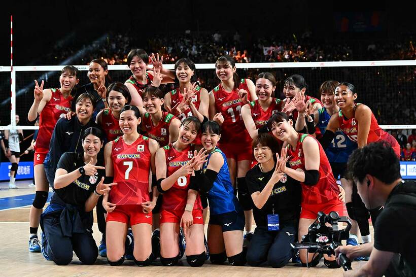 日本女子は１２日に韓国を下した