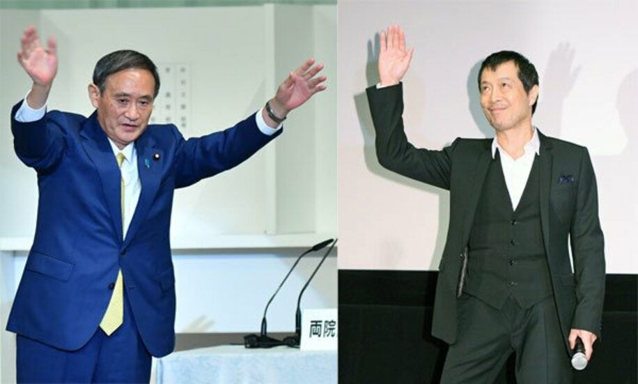  自民党・菅新総裁（左）と矢沢永吉
