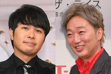 さらば青春の光の東ブクロ(左)と、スピードワゴンの小沢一敬