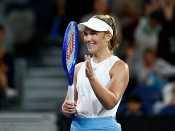 大坂なおみと対戦するマディソン・イングリス（ロイター）