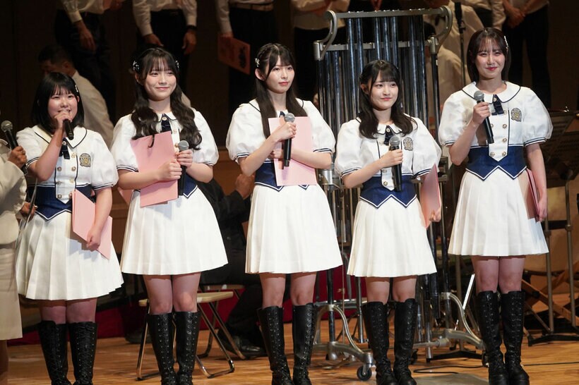 ＳＴＵ４８のメンバー５人がマーガレットコンサートにゲスト出演した（C）STU