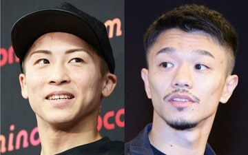 ５月の対戦が期待される井上尚弥(左)と中谷潤人
