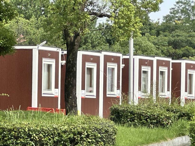 コンテナを利用した宿舎