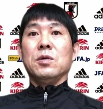  オンラインで前日会見を行った森保監督
