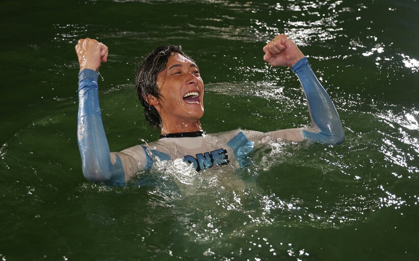 ボートレースメモリアルに優勝し水神祭を行った峰竜太