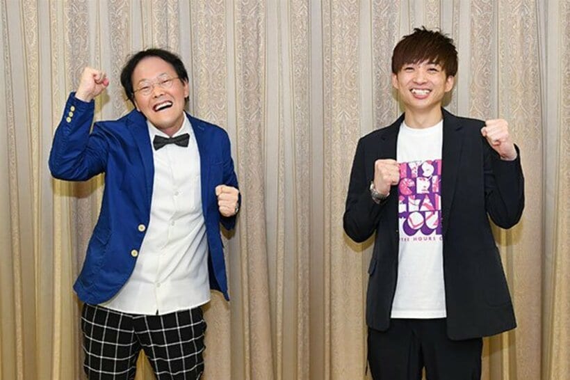  「アインシュタイン」稲田直樹（左）と河井ゆずる