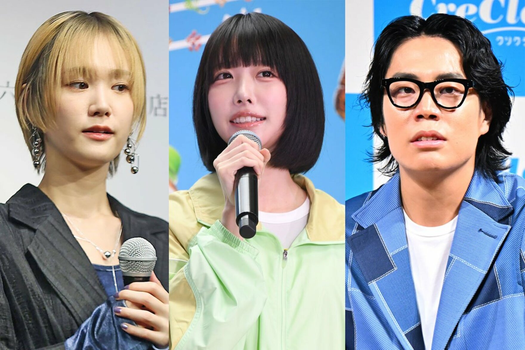 （左から）尾崎真花、あの、令和ロマンくるま