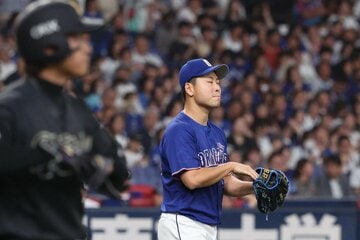 押し出し四球を与えた牧野憲伸