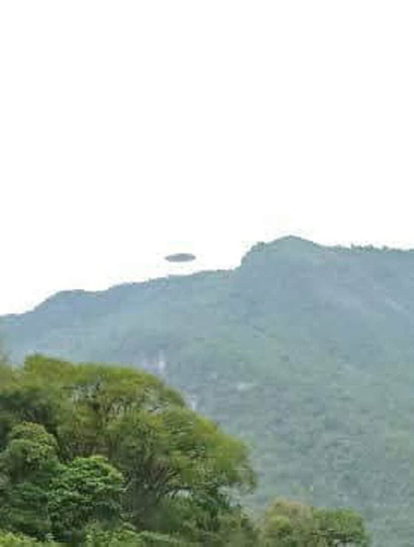 ベラクルスの丘に現れたUFO（フランク・オーブス氏のフェイスブックから）