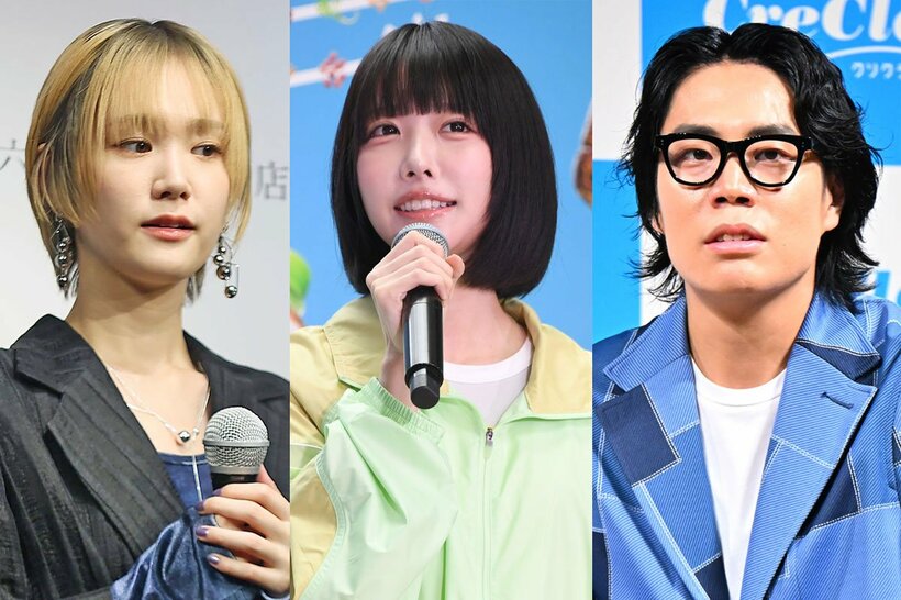 （左から）尾崎真花、あの、令和ロマンくるま