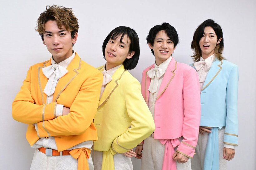 （左から）じん、おヨネ、ケンケン、サカイＪｒ．