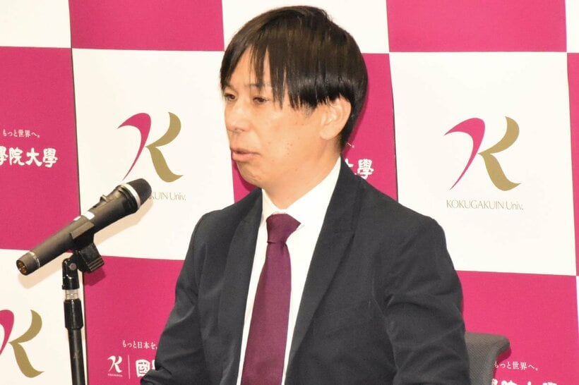 壮行会に出席した国学院大・前田康弘監督