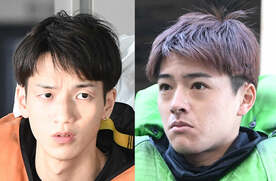  上條暢嵩(左)と羽野直也（東スポWeb）