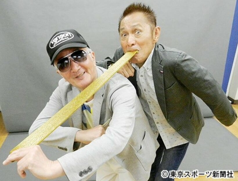  「コントゆーとぴあ」のホープこと城後光義（左）とピースこと立花伸