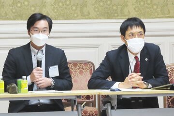 「全国霊感商法対策弁護士連絡会」の木村壮弁護士と阿部克臣弁護士