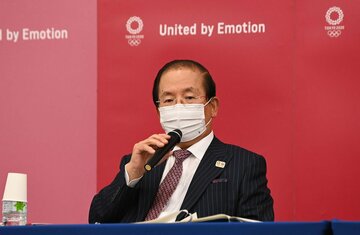  会見した武藤事務総長（代表撮影）