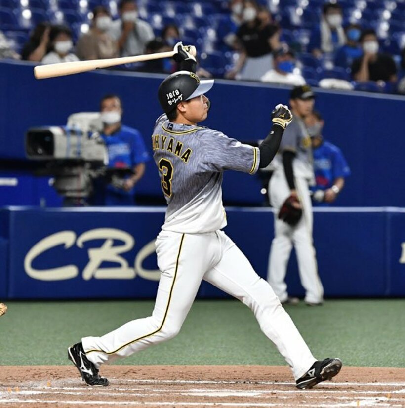  ７回、技ありの２ランを放った阪神・大山
