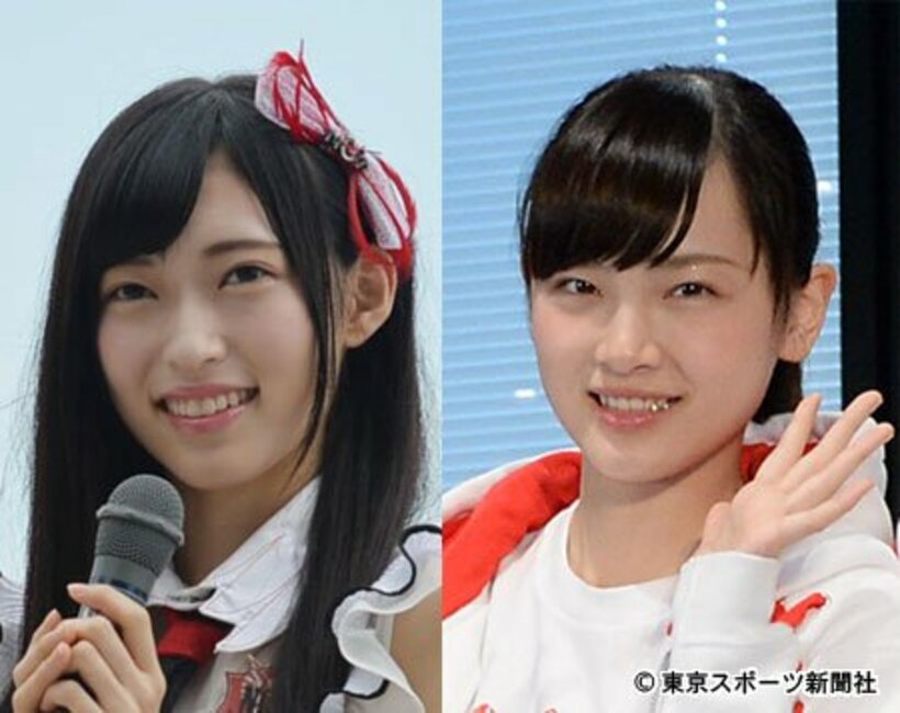  山口真帆（左）と太野彩香