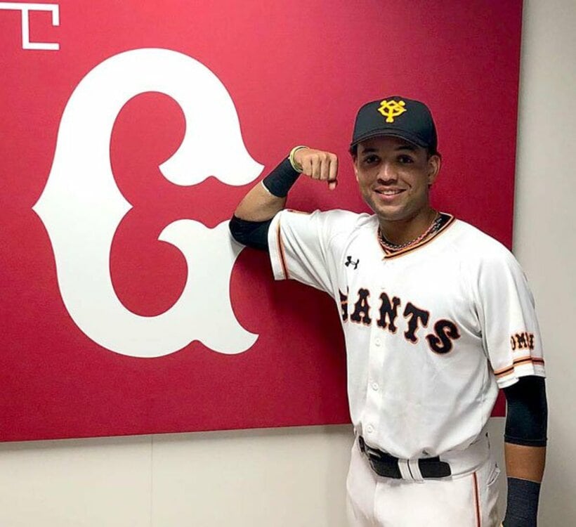  支配下登録を勝ち取った巨人・ウレーニャ（球団提供）