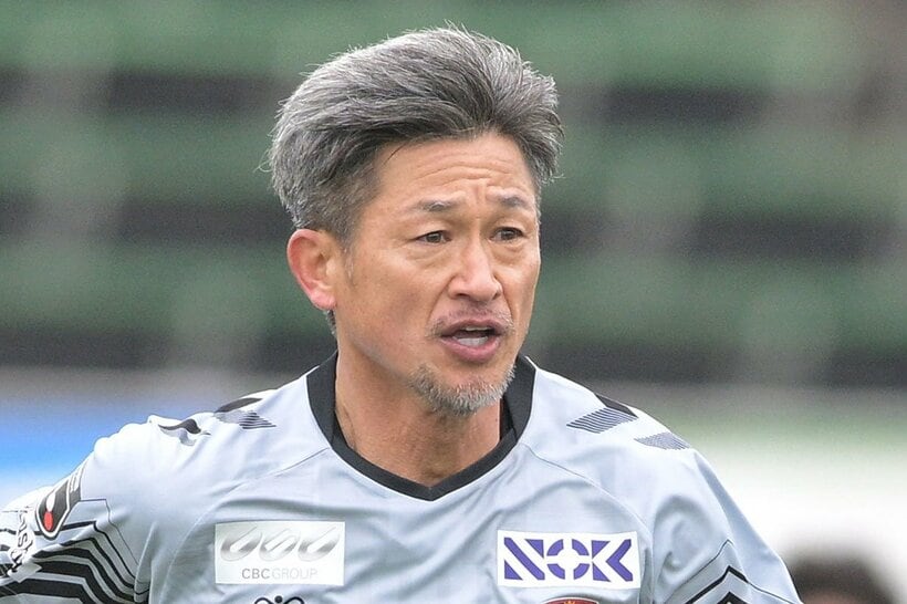 Ｊ３福島で新たな伝説を作ったＦＷ三浦知良