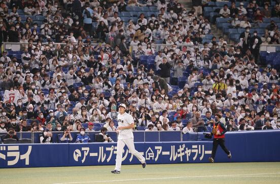 ３日のバンテリンドームに登場した大谷翔平