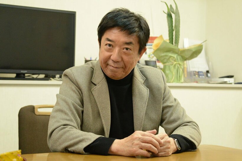 取材に答えた山本龍元市長