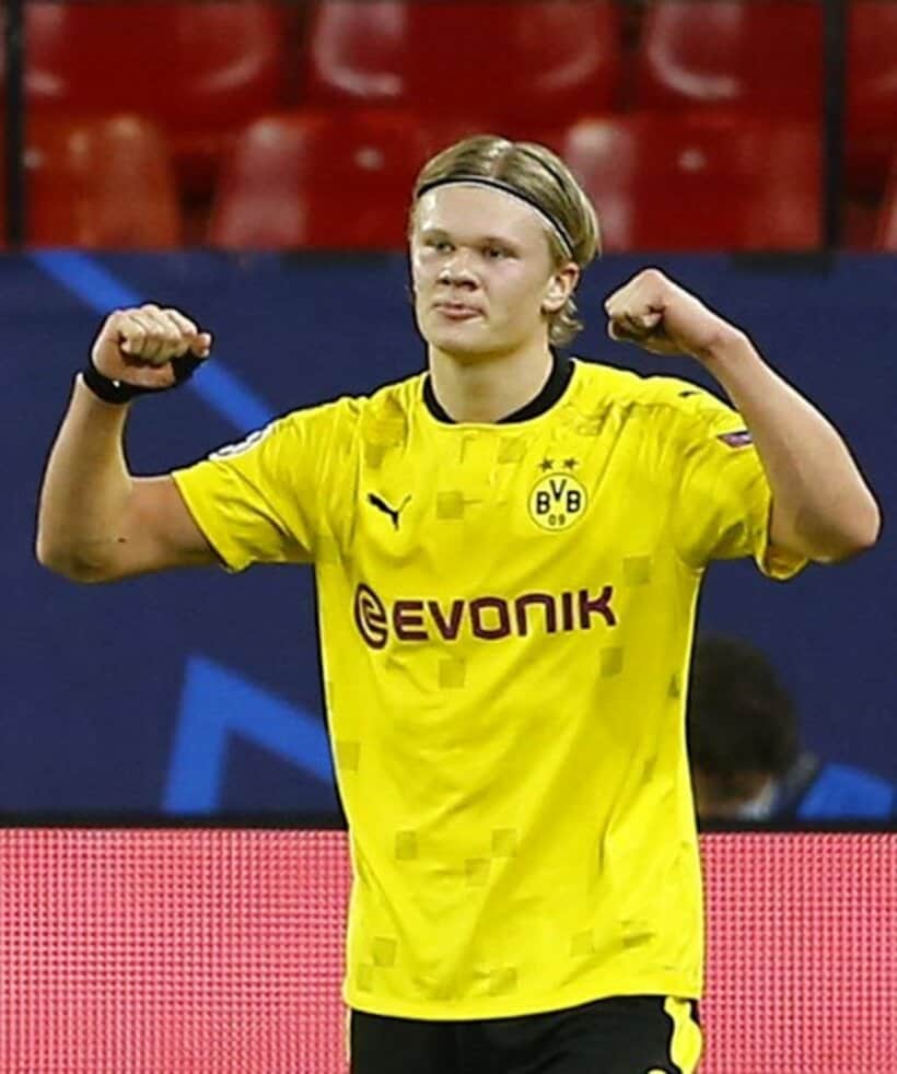  ２ゴール１アシストを決めたハーランド（ロイター）