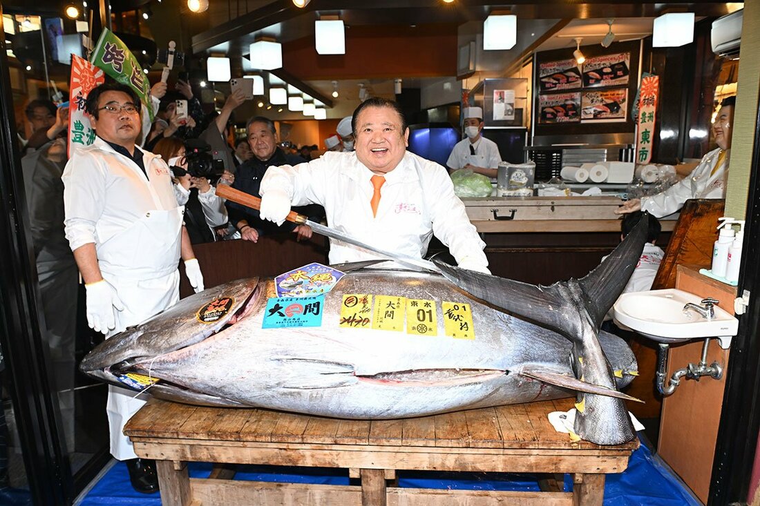 一番マグロを５億円超えで落札したすしざんまいの木村社長