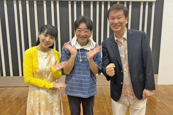 (左から)西村知美、水島裕、森田健作