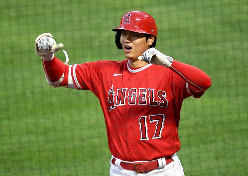  豪快な一発を叩き込んだ大谷（ロイター＝USA TODAY Sports）