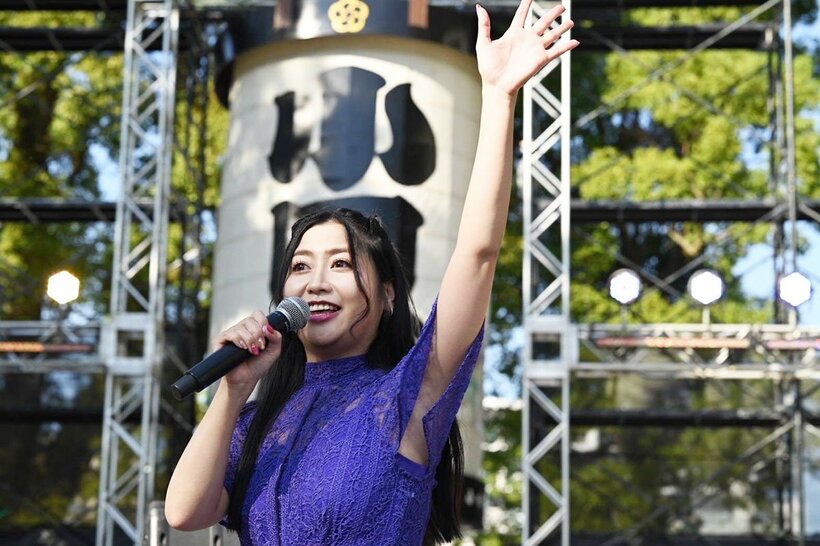 「第３５回小田原ちょうちんまつり」に参加した門松みゆき