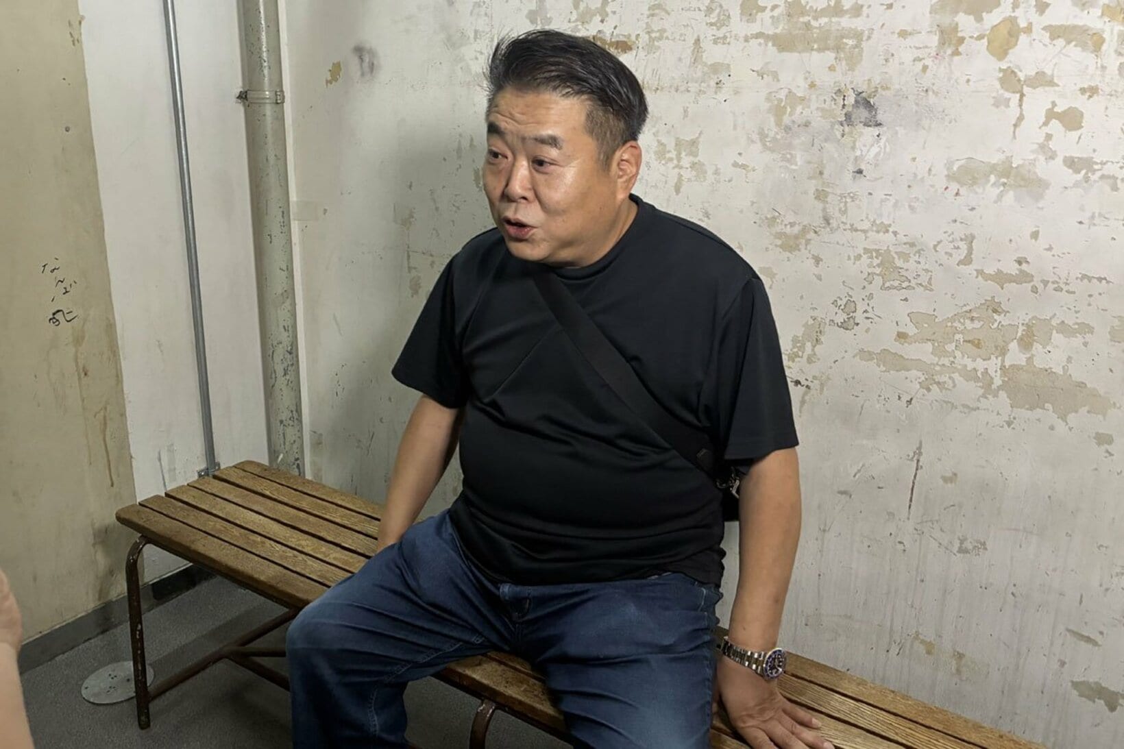 全試合終了後、大会を総括する佐伯繁代表
